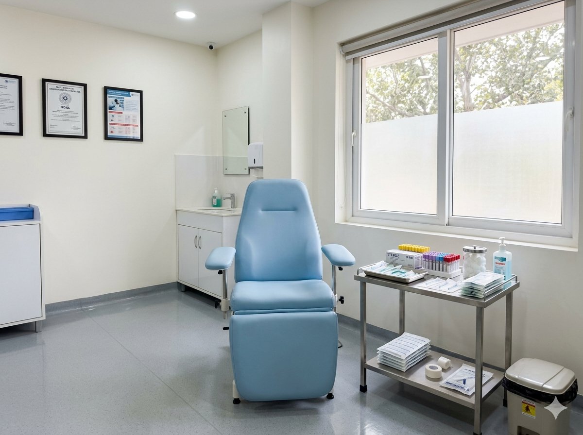 Sterile sample collection room